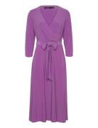 Lauren Ralph Lauren Surplice Jersey Dress Lila
