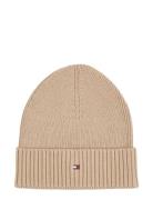 Tommy Hilfiger Th Flag Pima Cotton Beanie Beige