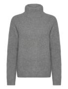 MOS MOSH Mmthyra Highneck Knit Grå