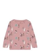 Lindex Top Animal Flower Aop Rosa