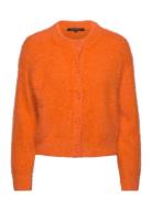 French Connection Molly Feather Ls Cardigan Orange