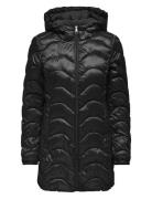 ONLY Carmakoma Carvega Wave Quilted Coat Otw Svart