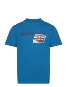 Napapijri Portalet Short Sleeve T-Shirt Blå