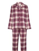 Missya Check Flannel Pyjamas Lila