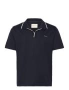 GANT Tipping Collar Polo Marinblå