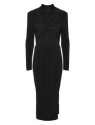 YAS Yasolinda High Neck Ls Long Dress S. Svart