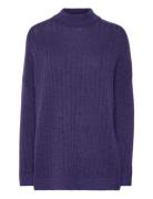 Selected Femme Slfmaline Ls Knit High Neck Noos Lila