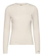 Aim´n Ribbed Wool Long Sleeve Beige