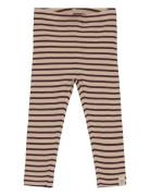 Petit Piao Legging Modal Striped Brun