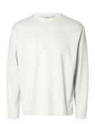 Selected Homme Slhlooseoscar Ls O-Neck Tee Noos Vit