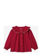 Fliink Dolly Dot Ls Blouse Röd