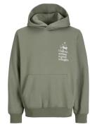 Jack & J S Jprblajulian Sweat Hood Styd Aw24 Grön