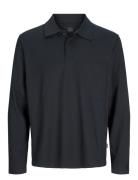 Jack & J S Jprblachad Ls Polo Styd Aw24 Svart