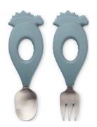 Liewood Stanley Baby Cutlery Set Blå