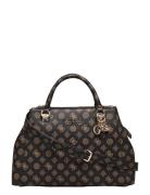 GUESS Evelune Lrg Girlfriend Satchel Brun