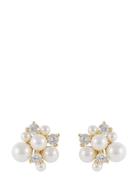 SNÖ Of Sweden Mayfair Irregular Pearl Ear G/White - Guld