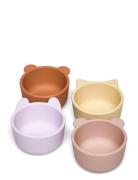 Liewood Malene Silic Bowl 4-Pack Rosa