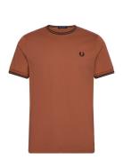 Fred Perry Twin Tipped T-Shirt Brun