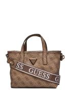 GUESS Latona Mini Tote Brun