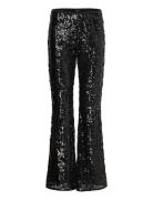 Lindex Trousers Lara Sequines Svart