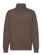 Casual Friday Cfsebastian 0096 Halfzip Sweatshirt Brun