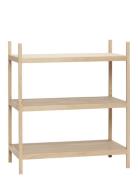 Hübsch Library Shelf Unit Small Natural Beige