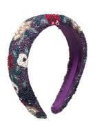 Becksöndergaard Wintery Wide Beaded Hairbrace Lila