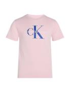 Calvin Klein Ck Monogram Ss T-Shirt Rosa