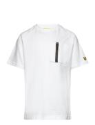 Lyle & Scott Branded Zip Pocket T-Shirt Vit