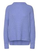 Selected Femme Slfselma Ls Knit T-Neck Blå