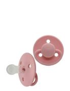 Mininor Round Pacifier Silic 0M "Snowberry" Rosa