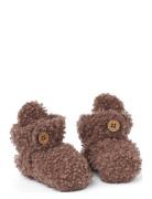 Smallstuff Booties Bouclé Merino Wool Brun