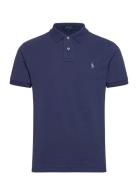 Polo Ralph Lauren Slim Fit Mesh Polo Shirt Marinblå
