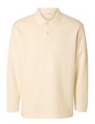 Selected Homme Slhrelaxwayne Ls Polo Sweat Kräm