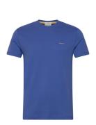 GANT Contrast Logo Ss T-Shirt Blå