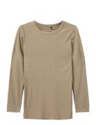 Sofie Schnoor Baby And Kids Petriciasb T-Shirt Long Sleeve Beige