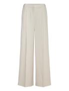 Calvin Klein Travel Twill Wide Leg Pant Kräm
