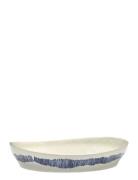 Serax Serving Bowl S White Stripes Blue Feast Vit