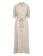 Kaffe Kamira Plain Weave Dress Printed Beige