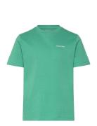 Calvin Klein Chest Inst.logo Ss T-Shirt Grön