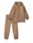 Wheat Rainwear Ola Set Brun