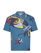 Scotch & Soda Abstract Island Crochet Polo Blå
