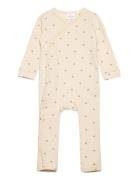 The New Tnsbnova L_S Wrap Jumpsuit Kräm