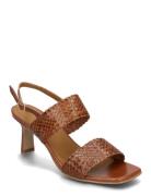 ANGULUS Sandals - Block Heels Brun