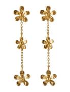 Pernille Corydon Wild Poppy Earrings Length 48 Mm Guld