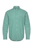 GANT Reg Poplin Gingham Shirt Grön