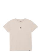 Daily 7 T-Shirt Structure Backprint Beige