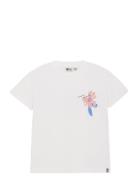Daily 7 T-Shirt Flower Artwork Vit
