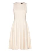 Lauren Ralph Lauren Ponte Fit-And-Flare Dress Kräm