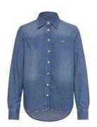 GANT Reg Denim Shirt Blå
